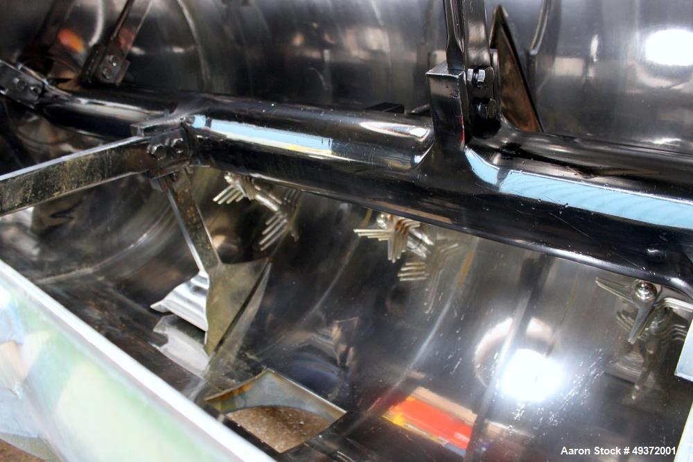 Used Lodige mixer, type FKM2000D/2ZF. Material of construction is stainless steel on product contact parts, Total capacity 70 Cu ft. (2000 liter), working capacity  47 cu ft (1333 liter). Not jackete...
