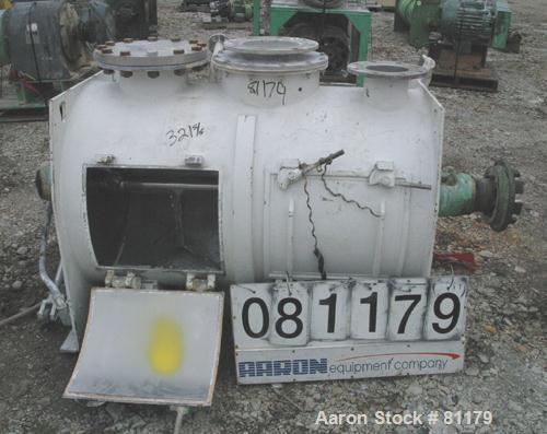 Used: Stainless Steel Lodige plow mixer, model FKM600D, batch type. 11 cubic foot working capacity