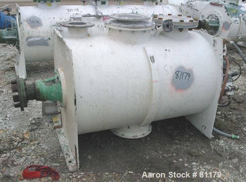 Used: Stainless Steel Lodige plow mixer, model FKM600D, batch type. 11 cubic foot working capacity