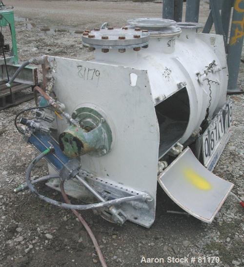 Used: Stainless Steel Lodige plow mixer, model FKM600D, batch type. 11 cubic foot working capacity