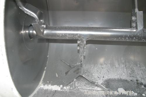 Used: Stainless Steel Lodige plow mixer, model FKM600D, batch type. 11 cubic foot working capacity