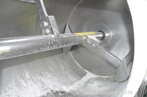 Used: Stainless Steel Lodige plow mixer, model FKM600D, batch type. 11 cubic foot working capacity