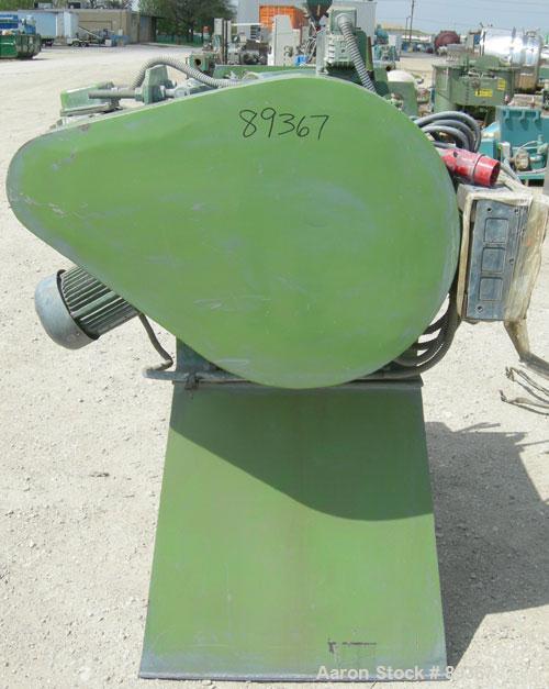 Used Lodige Batch Type Plow Mixer, Model FM-130-D/1Z, carbon steel. 3 cubic feet working capacity (4.6 total). Chamber approximately 20’’ diameter x 26’’ long. 2-3/4’’ diameter shaft with (2) bolt on...