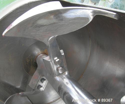 Used Lodige Batch Type Plow Mixer, Model FM-130-D/1Z, carbon steel. 3 cubic feet working capacity (4.6 total). Chamber approximately 20’’ diameter x 26’’ long. 2-3/4’’ diameter shaft with (2) bolt on...