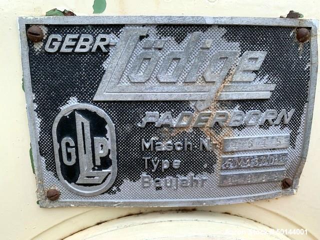 Used Lodige Plow Mixer, Type FM 130D-1MZ