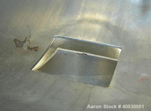 Used Lodige Plow Mixer, Model H600, 304 Stainless Steel. 11 Cubic feet working capacity, 21.2 total. 32" Diameter x approximately 49" long, 304 stainless steel, jacketed chamber. Approximate 3-1/2" d...
