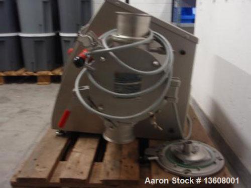 Used Lodige Lab Size Ploughshare Batch Powder Mixer, type L5. Material of construction is stainless steel on product contact parts. Working capacity is 0.18 cubic feet (5 liters). Double jacket for h...
