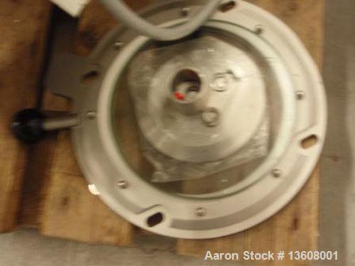 Used Lodige Lab Size Ploughshare Batch Powder Mixer, type L5. Material of construction is stainless steel on product contact parts. Working capacity is 0.18 cubic feet (5 liters). Double jacket for h...