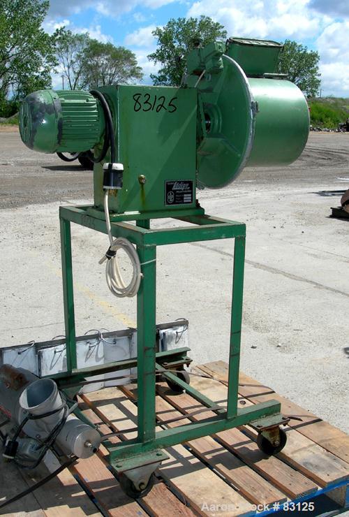 USED: Lodige/Paderborn lab size plow mixer, model M-20-G, 304 stainless steel. .42 cu ft working capacity, .71 total. Non-jacketed chamber 12" diameter x 11" straight side. 1-1/2" diameter shaft with...