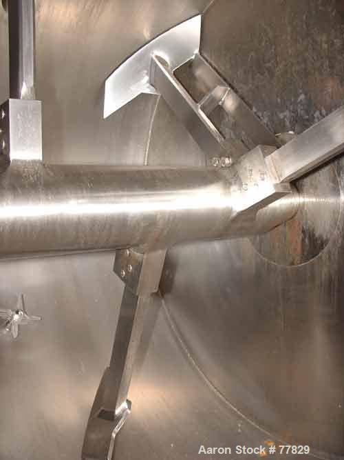 Used Lodige (Morton Machine) Plow Mixer, Model PB 10000. 353 Cubic foot working capacity (476 total). 73" Diameter x 197" long, 316 stainless steel internal, 304 stainless steel jacket rated 2 bar (3...