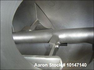 Used-Lodige Mixer.  Stainless steel on product contact parts.  Capacity 10.6 cubic feet (300 liters).  Trough size diameter ...