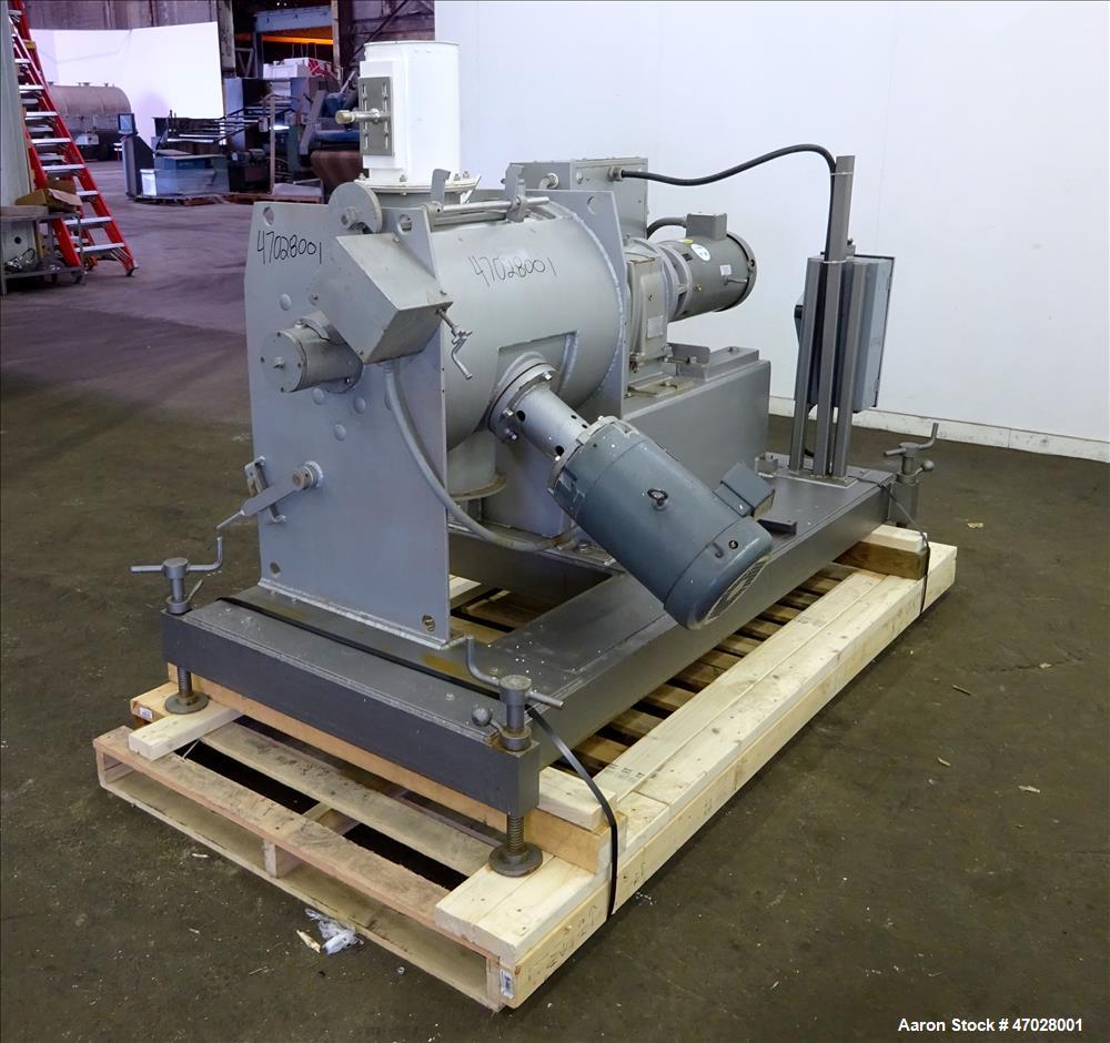 Used Littleford Batch Type Plow Mixer, Approximate 3 Cubic Feet Working Capacit