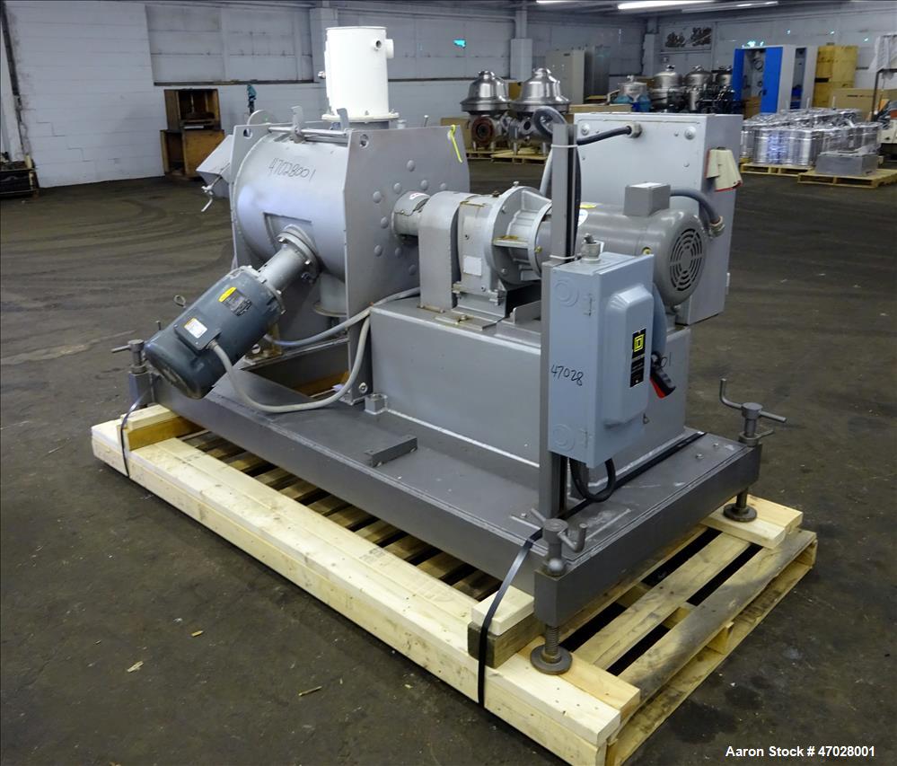 Used Littleford Batch Type Plow Mixer, Approximate 3 Cubic Feet Working Capacit