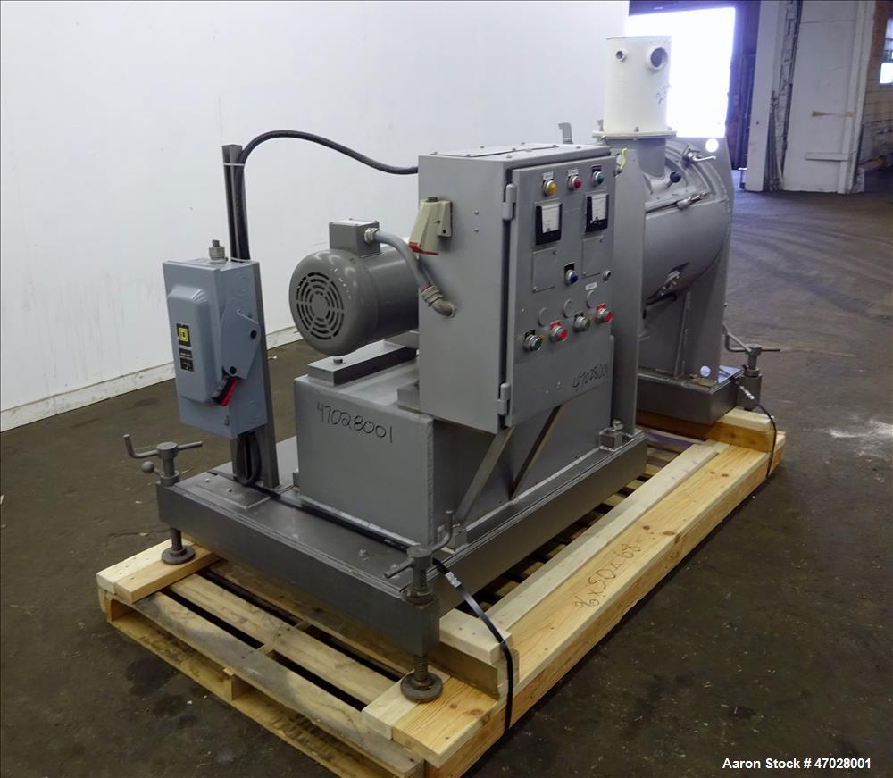 Used Littleford Batch Type Plow Mixer, Approximate 3 Cubic Feet Working Capacit