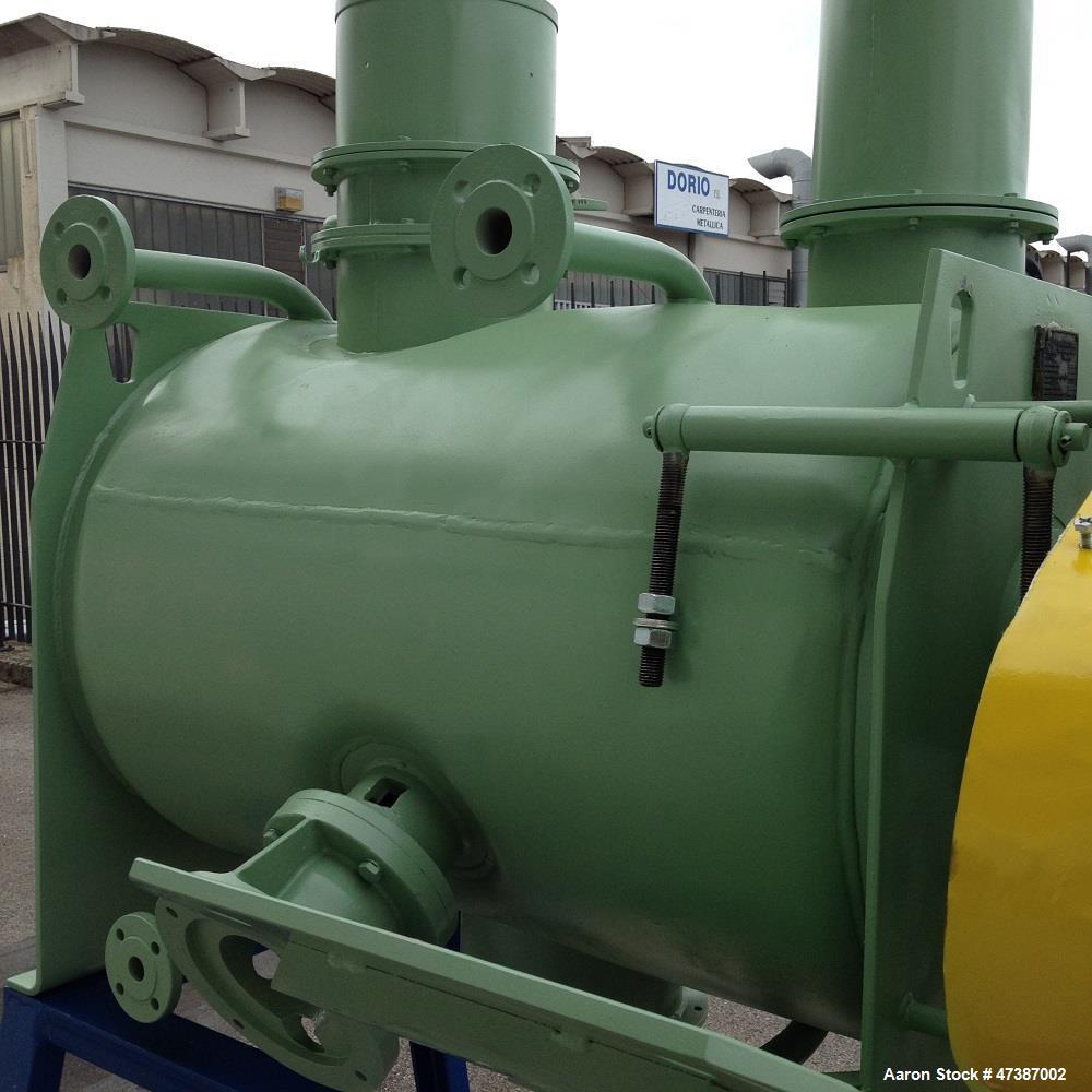 Used Lodige Plow Mixer, stainless steel 316. Max capacity 79.28 gallons (300 liters). Max. pressure 0.5 bar. Max. temperature 230 F (110 C).