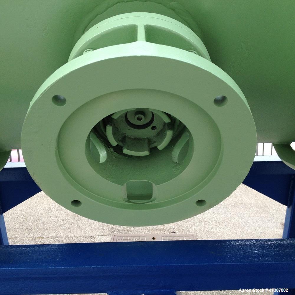 Used Lodige Plow Mixer, stainless steel 316. Max capacity 79.28 gallons (300 liters). Max. pressure 0.5 bar. Max. temperature 230 F (110 C).