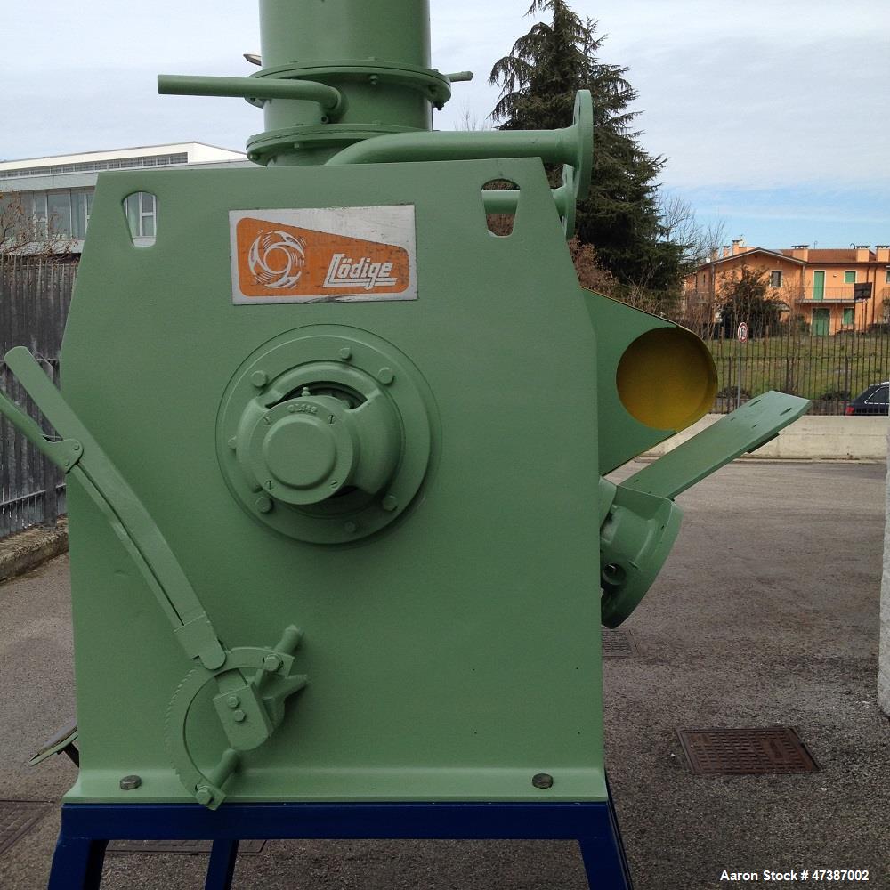 Used Lodige Plow Mixer, stainless steel 316. Max capacity 79.28 gallons (300 liters). Max. pressure 0.5 bar. Max. temperature 230 F (110 C).