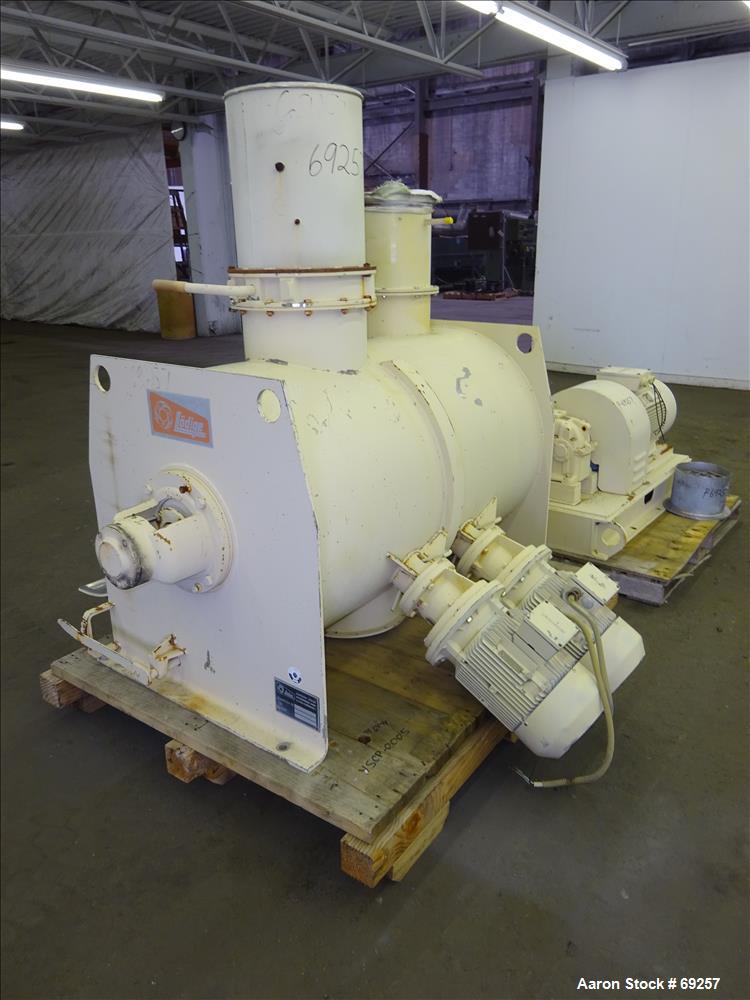 Used Lodige Model FKM600D Plow Mixer, Batch Type