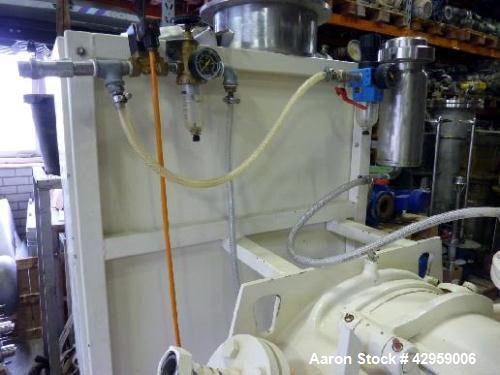 Used Loedige Plow Mixer, Model FM 130 D1 MZ. Capacity 4.5909 cubic feet, (130 liters). Jacketed. Mixer speed 34 - 105 rpm. Including chopper 5.3 HP (4 kW), 2895 rpm, 380/660 V, 50 Hz, IP65. V-belt dr...