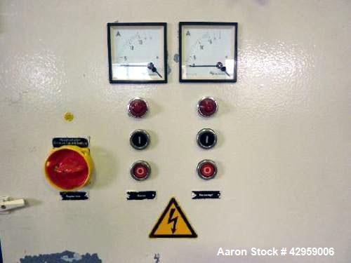 Used Loedige Plow Mixer, Model FM 130 D1 MZ. Capacity 4.5909 cubic feet, (130 liters). Jacketed. Mixer speed 34 - 105 rpm. Including chopper 5.3 HP (4 kW), 2895 rpm, 380/660 V, 50 Hz, IP65. V-belt dr...