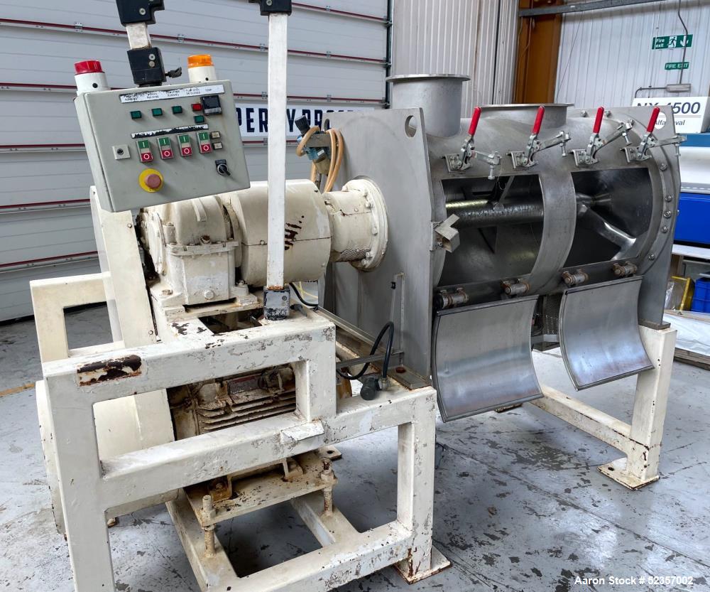 Used Morton Machine Plow Mixer, Model FKM600D, 321 Stainless Steel. Total capacity 21.18 cubic foot (600 liter), working capacity 14.13 cubic foot (400 liter). Approximately 790mm (31.1") diameter x ...