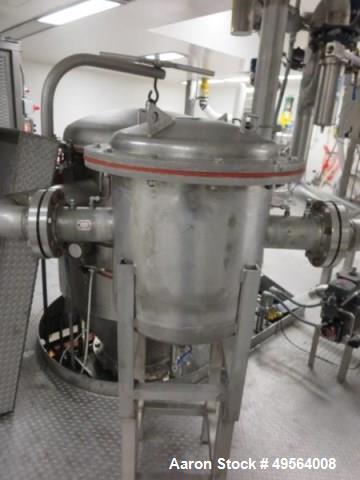Used Processall 2000 Liter Jacketed Plow Mixer, Model 2000H. Stainless steel construction with (2) inspection doors, (4) 10 hp choppers, jacketed, with CSC filter. Serial# 81.