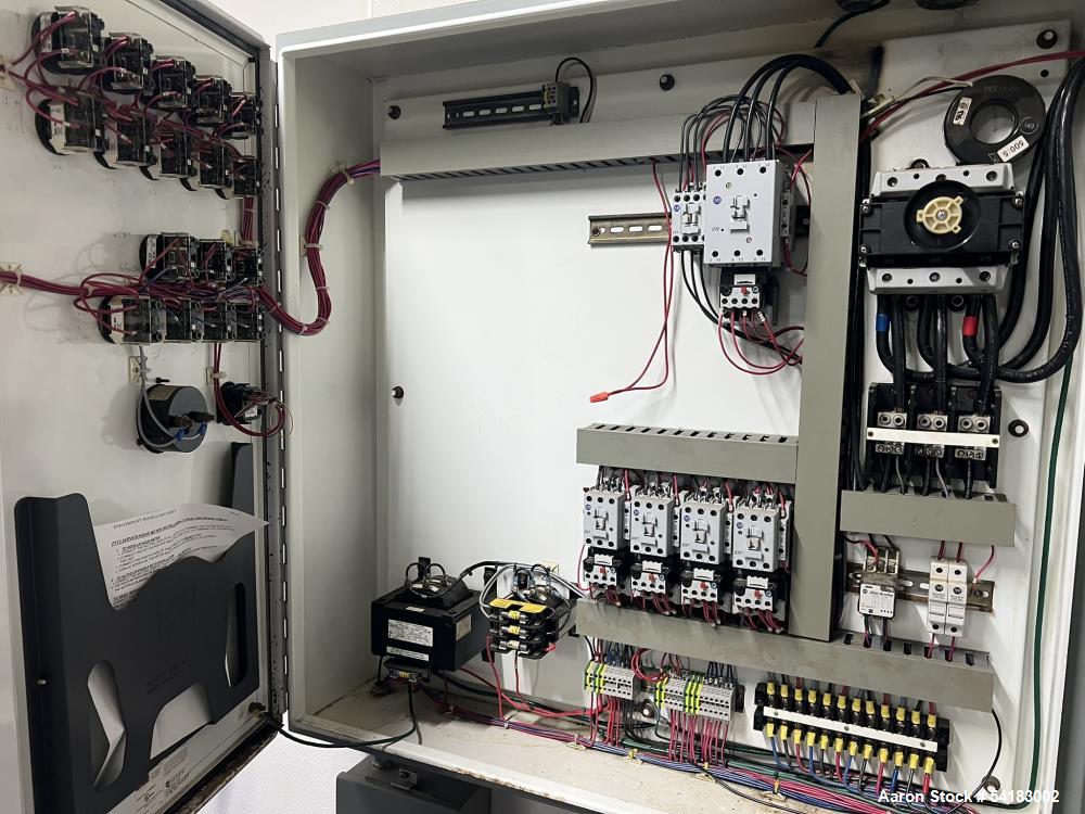 Used ProcessAll Model 2000H Vacuum Dryer, 2,000 Liter Capacity. 528 Gallon, 70 Cubic foot capacity. Driven by approximate 75hp motor. Jacket rated 75 psi at 375 degrees F, national board# 0034. (4) S...