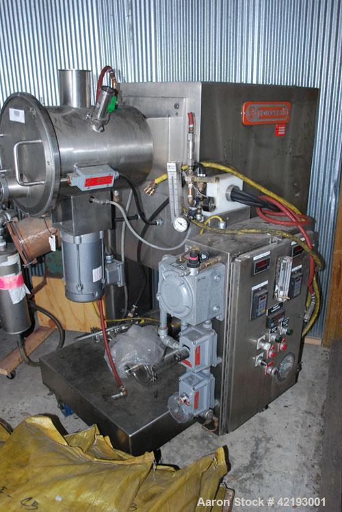 Used Processall 20 Liter / 0.706 Cubic Foot Tilt-A-Mix, stainless steel, solvent recovery system / plow mixer, serial #074CSM08.
