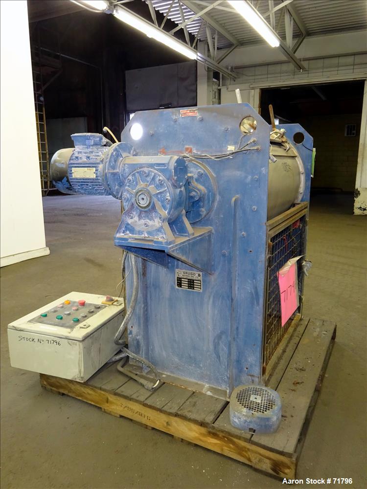 Used: Stainless Steel Srugo Machines Rapid Batch Plow Mixer, Model RB200