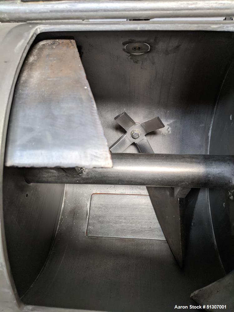 Used Laboratory Plow Mixer, Approximate 1.5 Cubic Foot Capacity