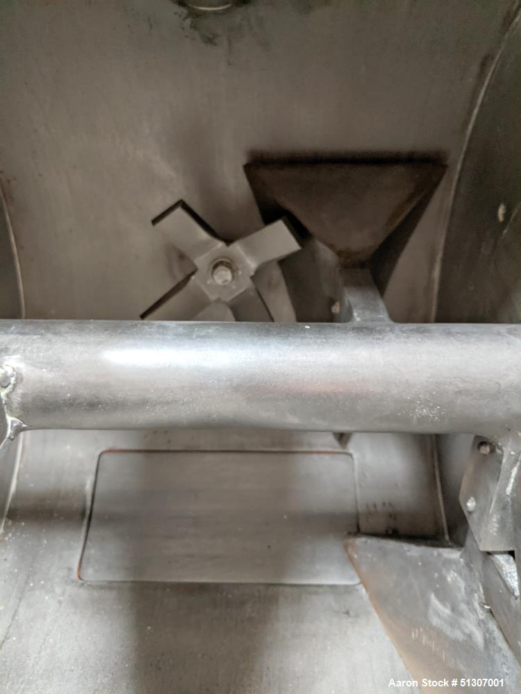 Used Laboratory Plow Mixer, Approximate 1.5 Cubic Foot Capacity