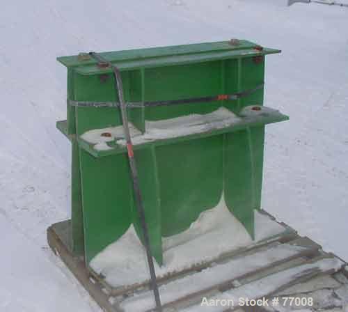 USED: Welex cooler, model 1200, stainless steel, 26 cu ft, carbonsteel jacketed chamber, 30" diameter x 100" long, carbon steel shaft5-1/2" diameter, non-continuous stainless steel blades, driven by ...