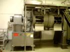 Used Littleford Mixer, Model FKM2000D, stainless steel construction, 73.5 cubic feet total capacity, 43 cubic feet working capacity, (3) 10 hp high speed choppers, stand access doors, weld sanitary p...