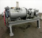 Used Plow Mixer, 304 Stainless Steel, Jacketed, approximately 1.76 Cubic Feet