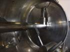 Used Plow Mixer, Approximately 20 Cubic Feet, 316 Stainless steel.