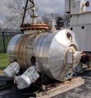 Used- Littleford Mixer, Model DVT600, 600 Liter, Stainless Steel.