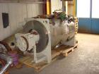 USED: Drais plow mixer, type TR 1000 FM1, carbon steel. Working capacity 35.35 cubic feet (1000 liter). Jacketed, rated inside for 87 psi (6 bar). Feeding room for vacuum -1 bar. 400/230 volt/50 cycl...