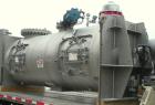Used American Process Cylinrical Plow Mixer, Model CPB-135, 135 Cubic Feet Working Capacity (220 total), 304 Stainless Steel. 304 stainless steel jacket, chamber 56