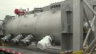 Used American Process Cylinrical Plow Mixer, Model CPB-135, 135 Cubic Feet Working Capacity (220 total), 304 Stainless Steel. 304 stainless steel jacket, chamber 56