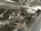 Used American Process Cylinrical Plow Mixer, Model CPB-135, 135 Cubic Feet Working Capacity (220 total), 304 Stainless Steel. 304 stainless steel jacket, chamber 56