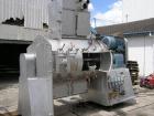Used Gardner High Speed Plough Shear Mixer, Model PE3000.  1400 mm Diameter x 2100mm long.  2400 Liter capacity, 88 rpm, (4) 5.5 kw @ 2800 rpm tulip head intensifiers, discharge 2 x 470 mm long x 260...