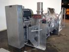 Used Littleford Batch Type Plow Mixer, Model FKM2000E, 321 Stainless Steel. 43 Cubic feet working capacity (73.5  total). Non-jacketed chamber approximate 50” diameter x 79” long. 5” Diameter shaft w...