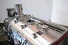 Used Littleford Batch Type Plow Mixer, Model FKM2000E, 321 Stainless Steel. 43 Cubic feet working capacity (73.5  total). Non-jacketed chamber approximate 50” diameter x 79” long. 5” Diameter shaft w...