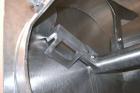 Used Littleford Batch Type Plow Mixer, Model FKM2000E, 321 Stainless Steel. 43 Cubic feet working capacity (73.5  total). Non-jacketed chamber approximate 50” diameter x 79” long. 5” Diameter shaft w...