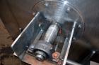 Used Littleford Batch Type Plow Mixer, Model FKM2000E, 321 Stainless Steel. 43 Cubic feet working capacity (73.5  total). Non-jacketed chamber approximate 50” diameter x 79” long. 5” Diameter shaft w...