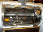 Used Littleford Batch Type Plow Mixer, model FKM-300-D, 6 cubic feet working capacity, 10 total, 304 stainless steel. Carbon steel jacketed chamber, 24