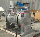 Used Littleford Day Batch Type Plow Mixer, model FKM-300-D, 6 cubic feet working capacity (10 total). 304 stainless steel non-jacketed chamber 24.88