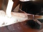 Used- Littleford Plow Mixer, Model FKM-3000-D. Stainless steel construction. Mixing chamber measures 42