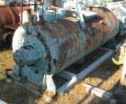 Used Littlford Batch Type Plow Mixer, Model FKM1200D, 304 Stainless Steel. 26.1 cubic feet working capacity (43.4 total). Carbon steel jacketed chamber 31.13