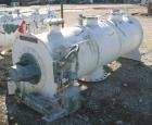 USED: Littleford plow mixer, model FKM1200D, batch type. 26.1 cubic foot working capacity, 43.4 total, 316 stainless steel. Non-jacketed chamber 32